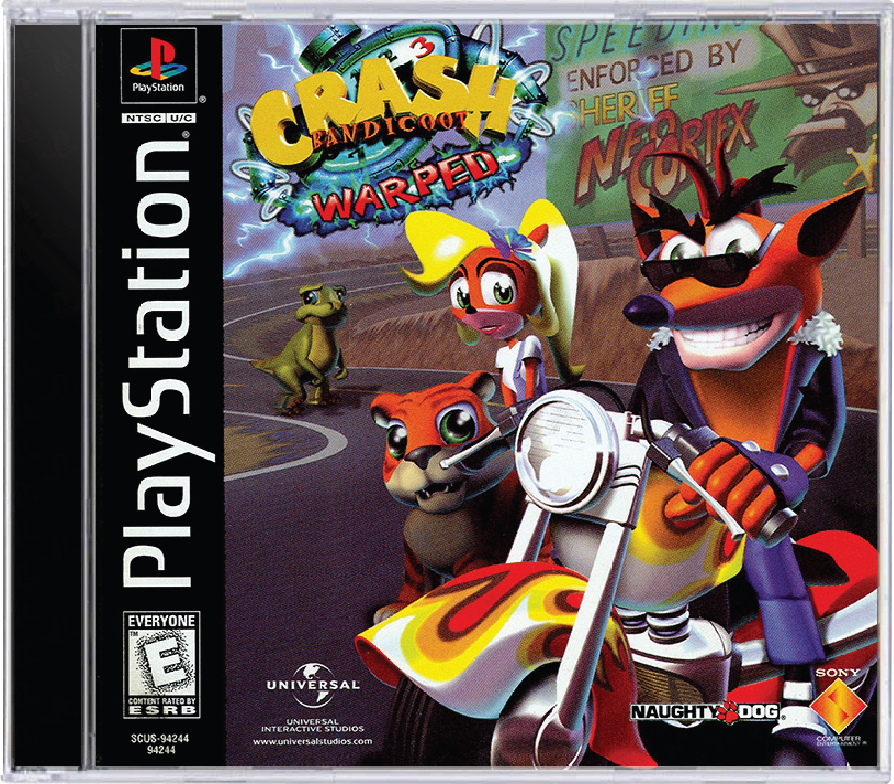 Crash Bandicoot Warped Cover Art and Product Photo